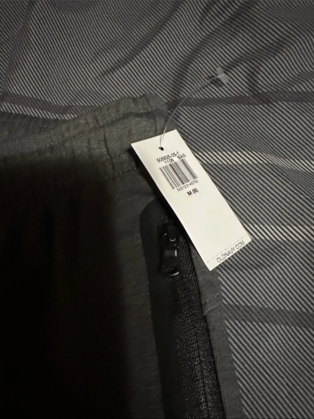 Boys Charcoal Gray & black Active Jogger Pants - Drawstring Waist Old Navy NWT